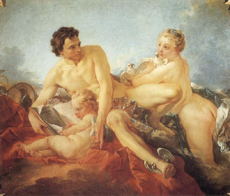 Francois Boucher The Education of Amor Norge oil painting art